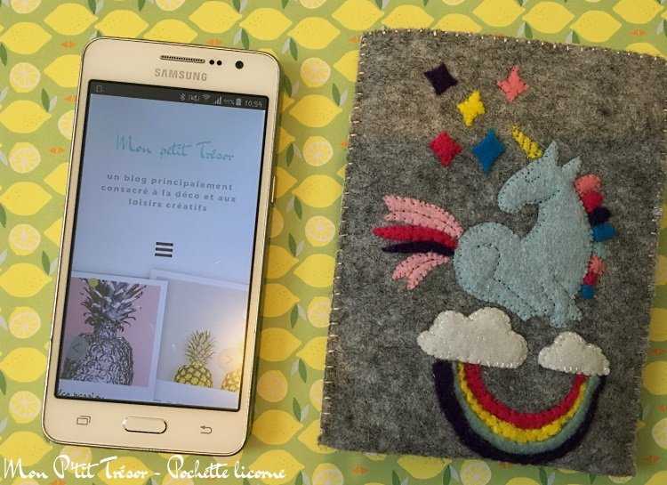 Medium pochette licorne