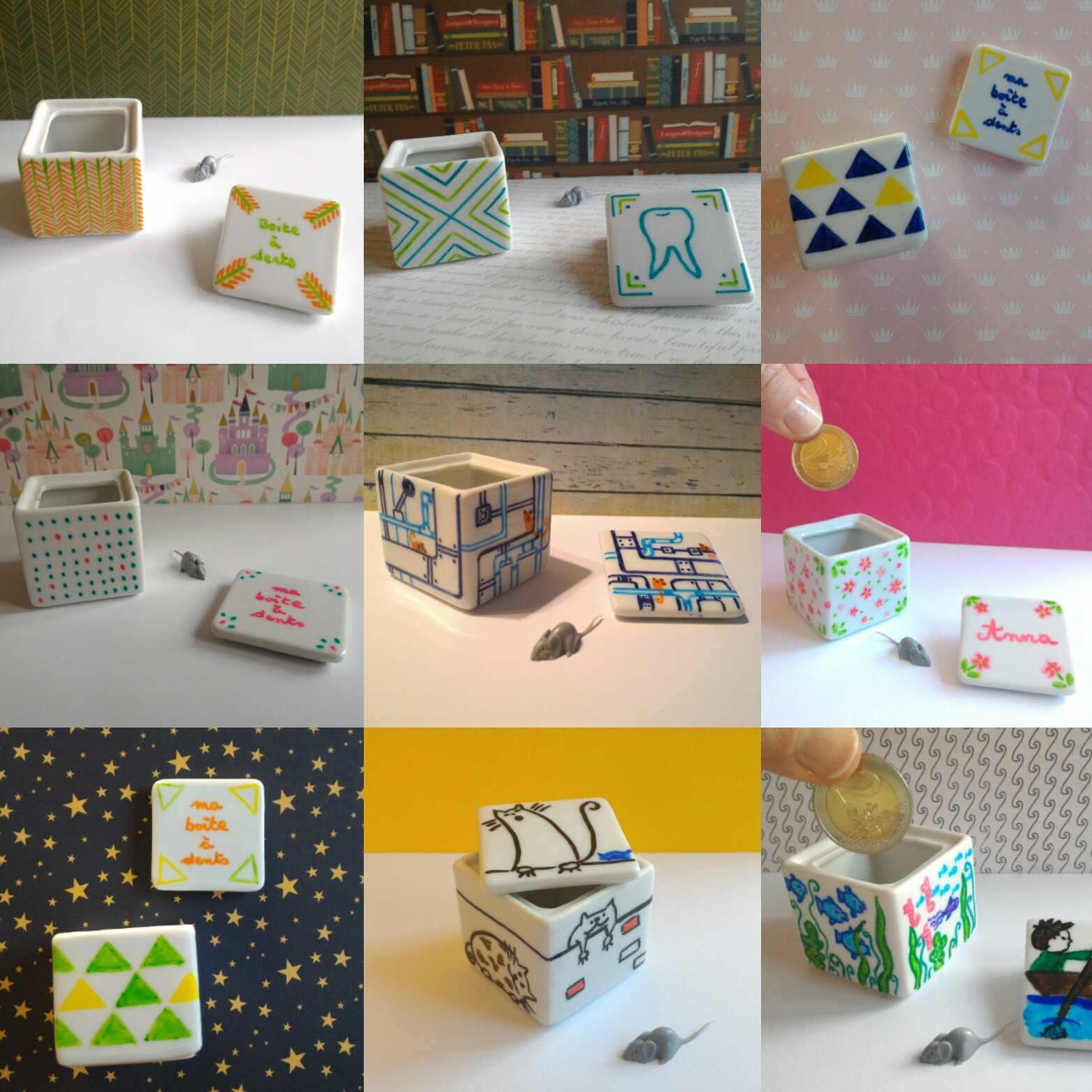 Medium chagaz . et vous diy boite dents oam et edding 1